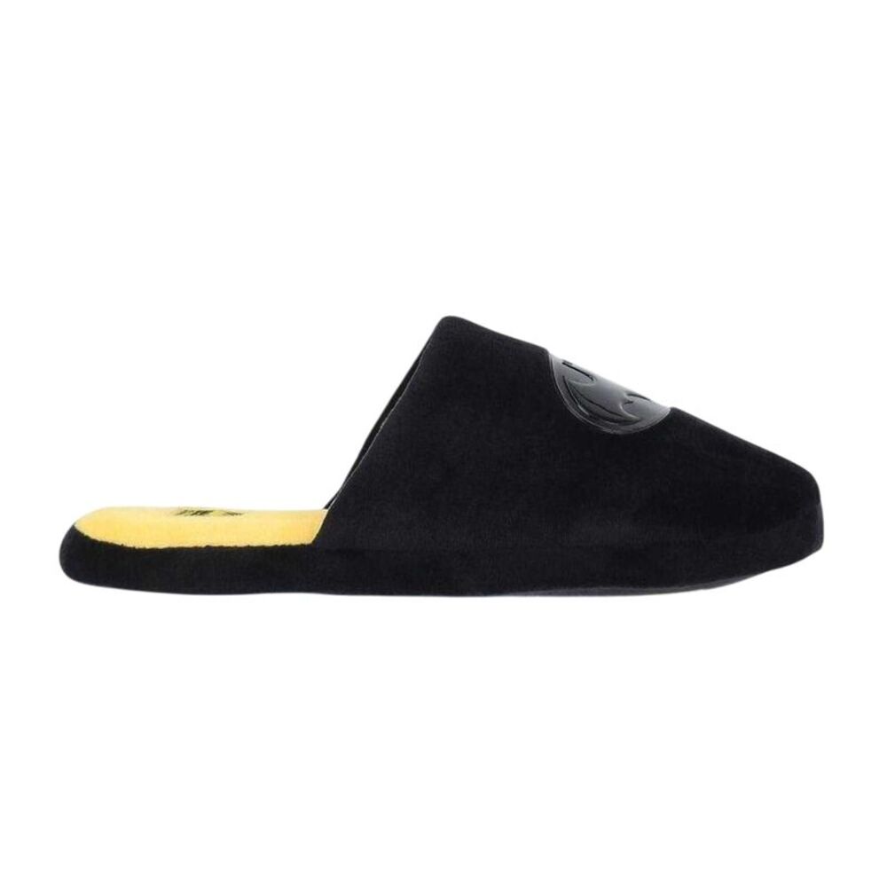 Batman Mens Mule Slippers / Black/Yellow